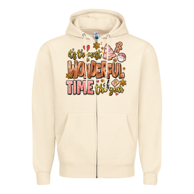 Its The Most Wonderful Time Of The Year Zipper Hoodie by MaliasSmallBusiness | Teevron
