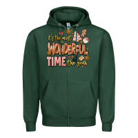 Sports Green its the most wonderful time of the year Zipper Hoodie - MaliasSmallBusiness