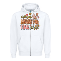 White its the most wonderful time of the year Zipper Hoodie - MaliasSmallBusiness