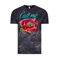 Cloud Black call me roses and pink telephone Vintage Tee - AdoDesignShop