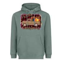 Sage Merry Christmas Truck Heavyweight Hoodie - Bettercallsaul