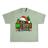Oil Green merry slothmas Urban Heavy Tee - Jasminsmagicworld