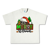 Pistachio merry slothmas Urban Heavy Tee - Jasminsmagicworld