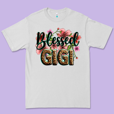Flowers Blessed Gigi Premium Tee Designed By Zillion Design Studio