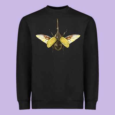 Hercules Beetle With Wings Heavyweight Sweatshirt Designed By Lillyallendesigns