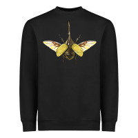 Black Hercules Beetle With Wings Heavyweight Sweatshirt - LillyAllenDesigns