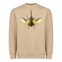Mushroom Hercules Beetle With Wings Heavyweight Sweatshirt - LillyAllenDesigns