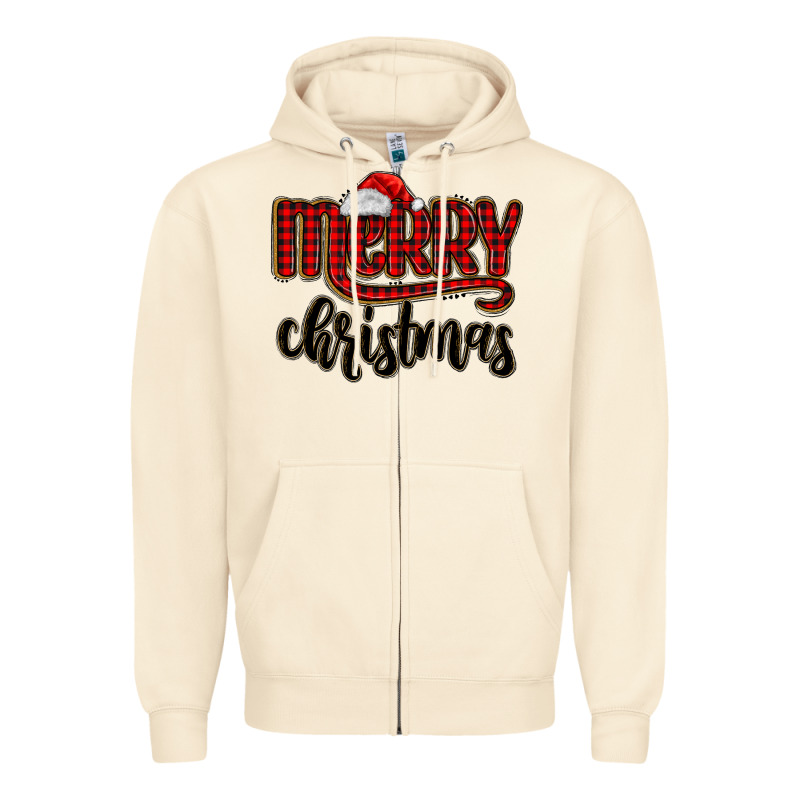 Merry Christmas Zipper Hoodie by MaliasSmallBusiness | Teevron