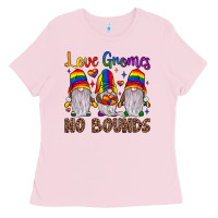Bubblegum Pink love gnomes no bounds Ladies Tee - JahusDesignShop