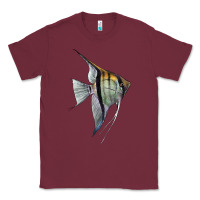 Burgundy Angelfish Classic Tee - LillyAllenDesigns