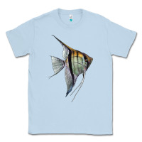 Dusty Blue Angelfish Classic Tee - LillyAllenDesigns