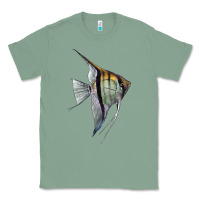 Sage Angelfish Classic Tee - LillyAllenDesigns