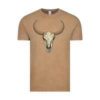 Vintage Coffee bull skull Vintage Tee - AdoDesignShop