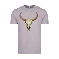 Vintage Zinc bull skull Vintage Tee - AdoDesignShop