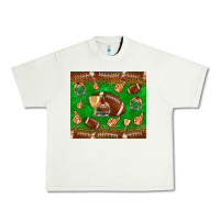 Pistachio football leopard Urban Heavy Tee - NancyCooperArtShop