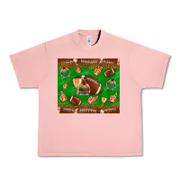 Salmon football leopard Urban Heavy Tee - NancyCooperArtShop