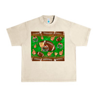 Sandshell football leopard Urban Heavy Tee - NancyCooperArtShop