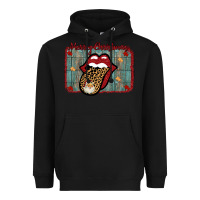 Black Merry Christmas Lips Santa Heavyweight Hoodie - Bettercallsaul