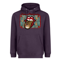Plum Merry Christmas Lips Santa Heavyweight Hoodie - Bettercallsaul