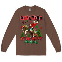 Chestnut dreaming of a wild west christmas cowboy santa Long Sleeve Tee - MaliasSmallBusiness