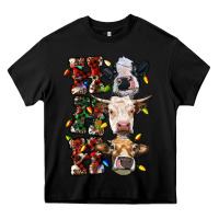 Black hohoho cows Heavy Core Tee - RanaPortraitStore