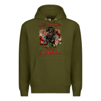 Army Green Christmas life is better with a dachshund Premium Hoodie - JahusDesignShop