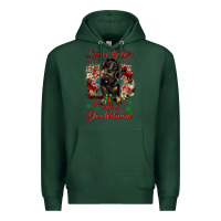 Sports Green Christmas life is better with a dachshund Premium Hoodie - JahusDesignShop