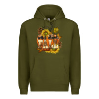 Army Green Wild About Fall Premium Hoodie - texasbilliewilder