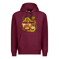 Burgundy Wild About Fall Premium Hoodie - texasbilliewilder