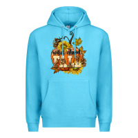 Ocean Blue Wild About Fall Premium Hoodie - texasbilliewilder