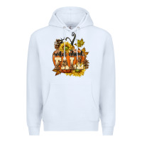White Wild About Fall Premium Hoodie - texasbilliewilder
