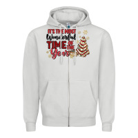 Dove Grey its the most wonderful time of the year Zipper Hoodie - MaliasSmallBusiness