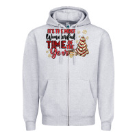 Heather Grey its the most wonderful time of the year Zipper Hoodie - MaliasSmallBusiness