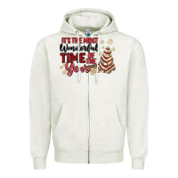 Oatmeal Heather its the most wonderful time of the year Zipper Hoodie - MaliasSmallBusiness