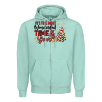 Seafoam its the most wonderful time of the year Zipper Hoodie - MaliasSmallBusiness