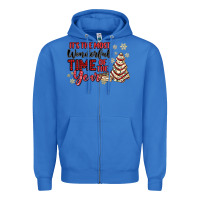True Royal its the most wonderful time of the year Zipper Hoodie - MaliasSmallBusiness