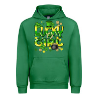 Emerald lucky girl st. patricks day Urban Hoodie - HowdyJamesFarm