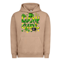 Pigment Burro lucky girl st. patricks day Urban Hoodie - HowdyJamesFarm