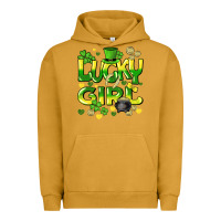 Pigment Peanut Butter lucky girl st. patricks day Urban Hoodie - HowdyJamesFarm
