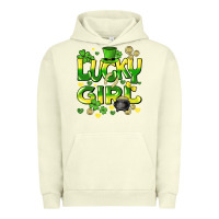 Pigment Pistachio lucky girl st. patricks day Urban Hoodie - HowdyJamesFarm