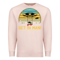 Pale Pink UFO Vintage Retro Alien Outerspace Spaceship Premium Sweatshirt - Bettercallsaul