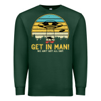 Sports Green UFO Vintage Retro Alien Outerspace Spaceship Premium Sweatshirt - Bettercallsaul