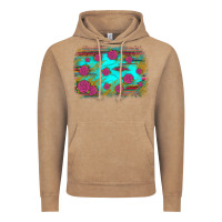 Vintage Coffee gemstone serape glitter background Vintage Hoodie - JahusDesignShop