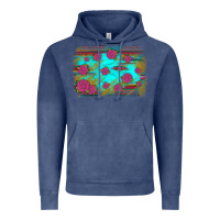 Vintage Denim gemstone serape glitter background Vintage Hoodie - JahusDesignShop
