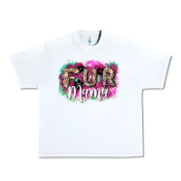 White fur mama Urban Heavy Tee - NancyCooperArtShop