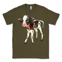 Army Green Holstein Calf Classic Tee - LillyAllenDesigns