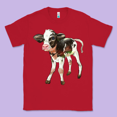Holstein Calf Classic Tee Designed By Lillyallendesigns