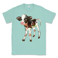 Seafoam Holstein Calf Classic Tee - LillyAllenDesigns