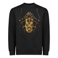 Black Acrocinus Beetle Illustrations Heavyweight Sweatshirt - LillyAllenDesigns