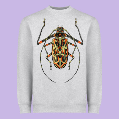 Acrocinus Beetle Illustrations Heavyweight Sweatshirt Designed By Lillyallendesigns